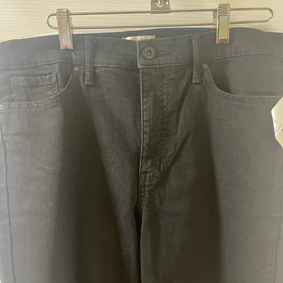 NWT Jessica Simpson Black Mid-Rise Slight Flare stretch denim boot cut 12/31 - Picture 3 of 5